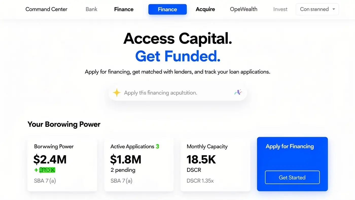 Clearly Acquired Secure Acquisition Financing